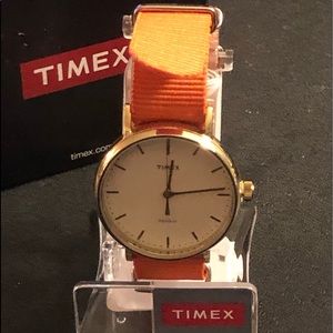 Timex Fairfield Cream Dial Watch Quartz Movement